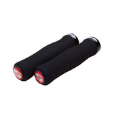 Sram Locking Grips Contour Foam 129Mm Black With Single Black Clamp And End Plugs Grips